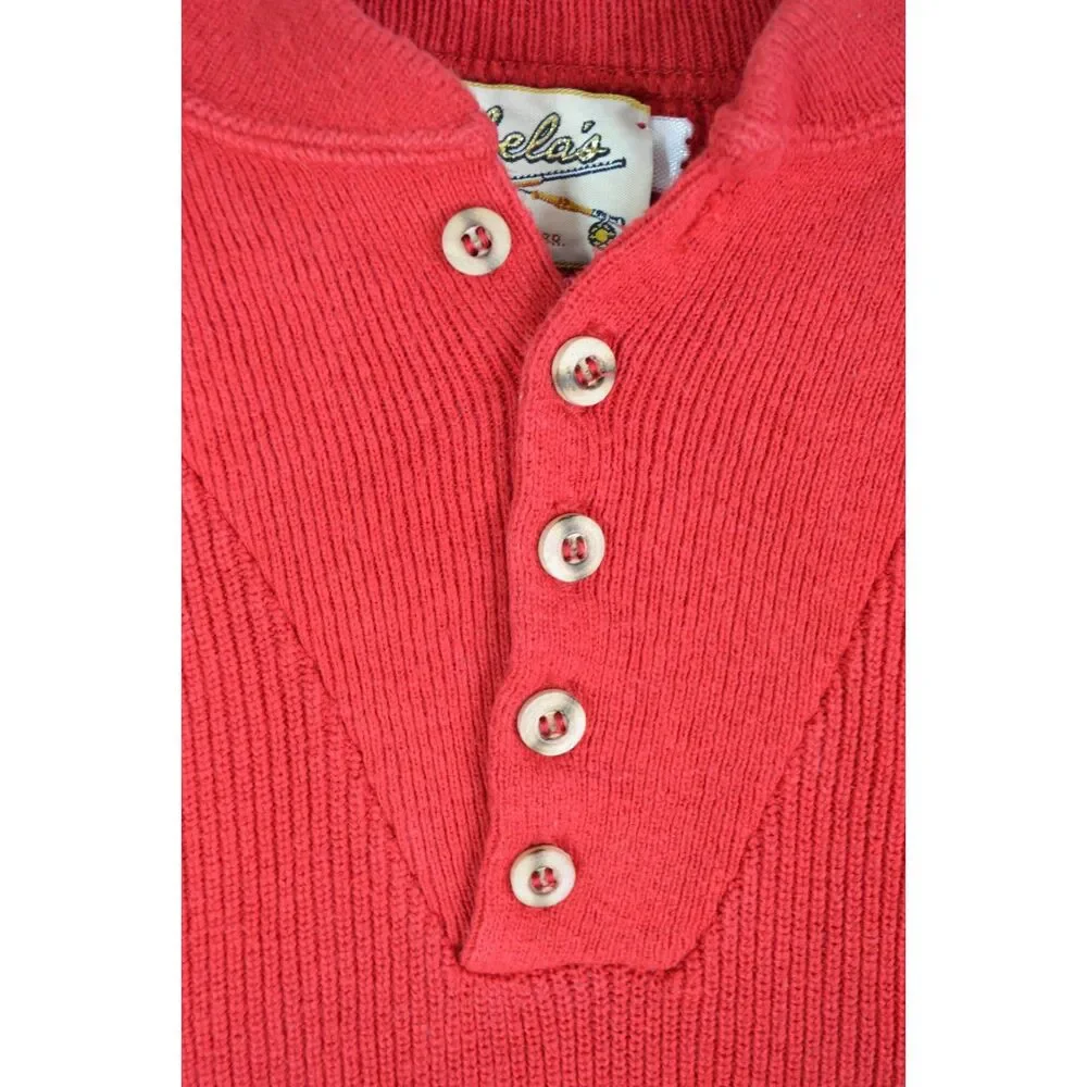Cabela's Men's Large Tall Red Heavyweight Pullover Sweater VTG